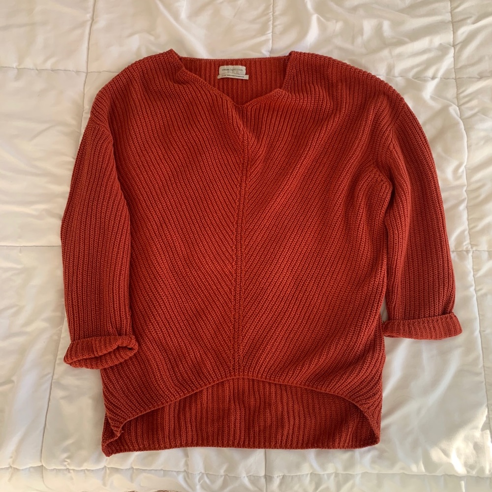 Urban Outfitters Oversized Burnt Orange Sweater